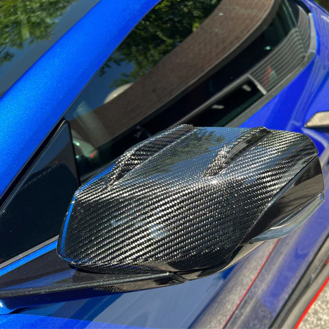 2020-24 C8 Corvette Concept8 Carbon Fiber Mirror Caps