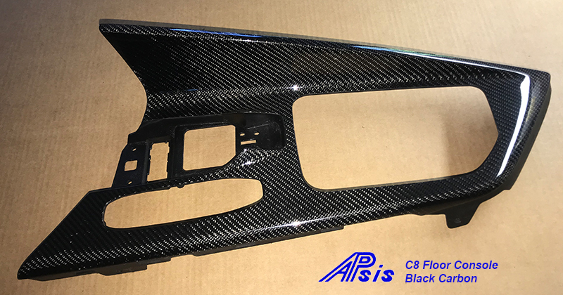 C8 Corvette 2020+ Floor Console, High Gloss Carbon Fiber $898.00 + Core $200.00