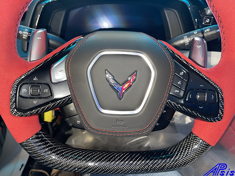 C8 Corvette 2020+, Spoke Chrome Trim, 2 pcs/set, High Gloss Carbon Fiber  $328.0