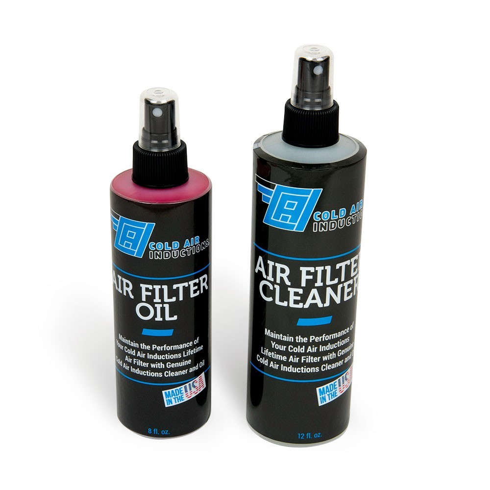 COLD AIR INDUCTIONS Cold Air Filter Service Kit, 12 oz Pump Bottle Cleaner, 5.00 oz Pump Bottle Oil, CAI Cold Air Filters, Kit