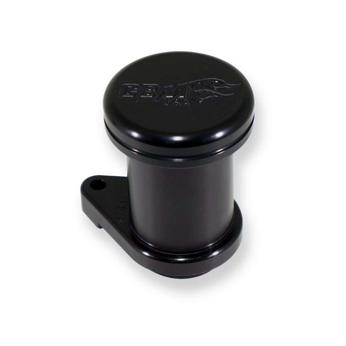 CBM Billet Aluminum GM LS1 LS3 LS7 LSX OIL Filler Neck and Cap, Black Anodized Finish