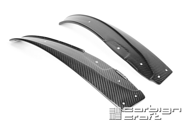 C6 ZR1 Corvette Carbon Fiber Fender Deflectors for ZR1 Side Skirts