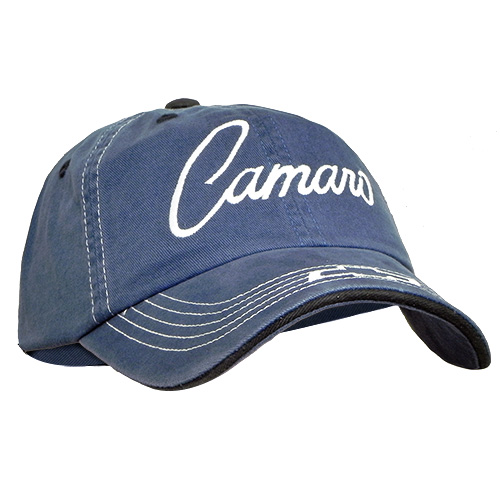 Chevrolet Camaro Blue Embroidered Men's Hat w/Bowtie Logo  -