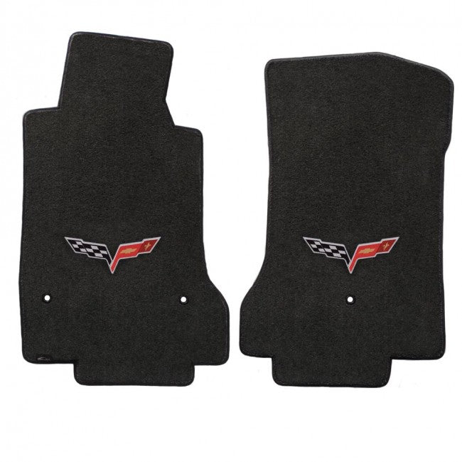 C6 Corvette Coupe 2005 to 2007.5 2pc Velourtex Floor Mats