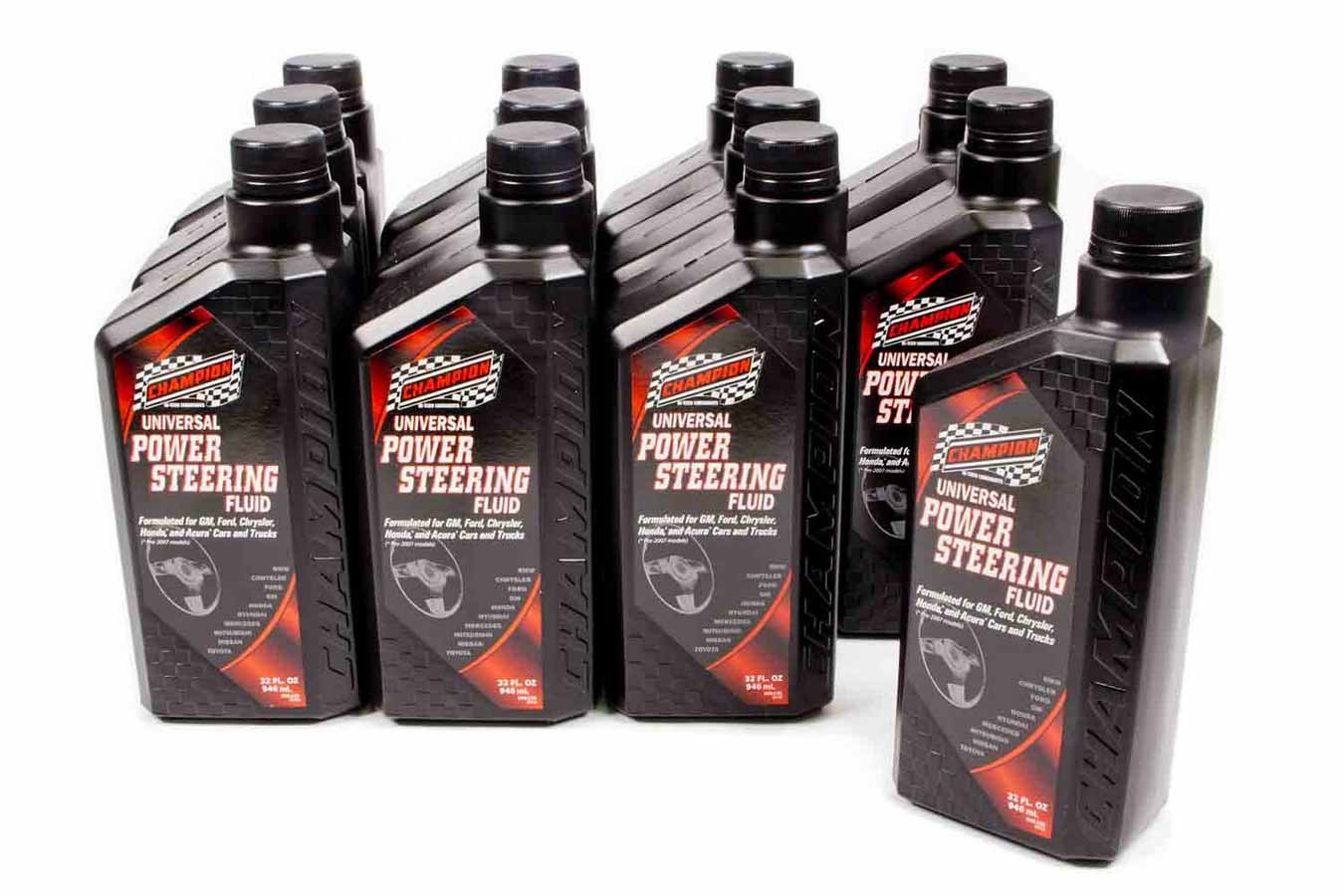 CHAMPION BRAND, Power Steering Fluid 12x1Qt