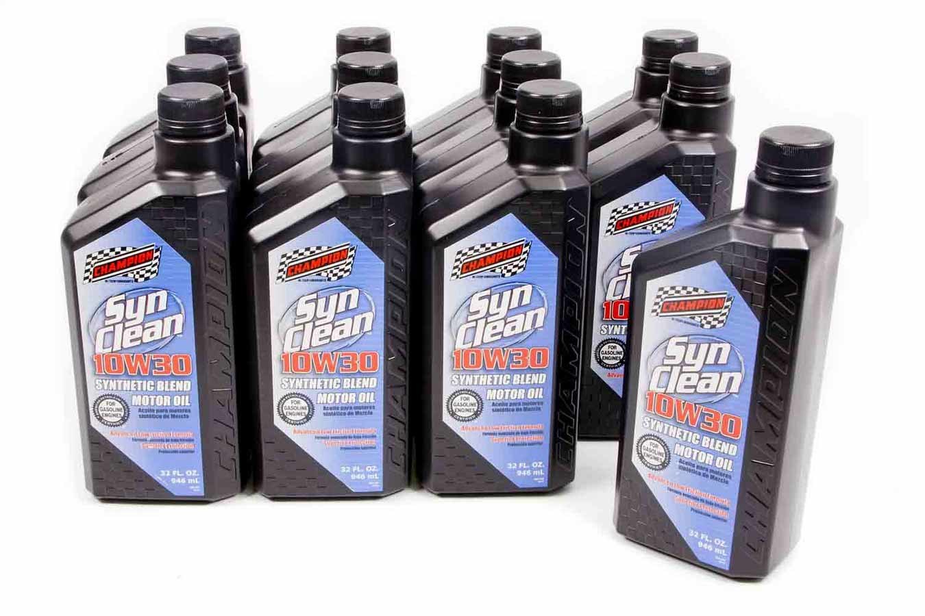 CHAMPION BRAND, 10w30 Syn-Blend Oil 12x1Qt