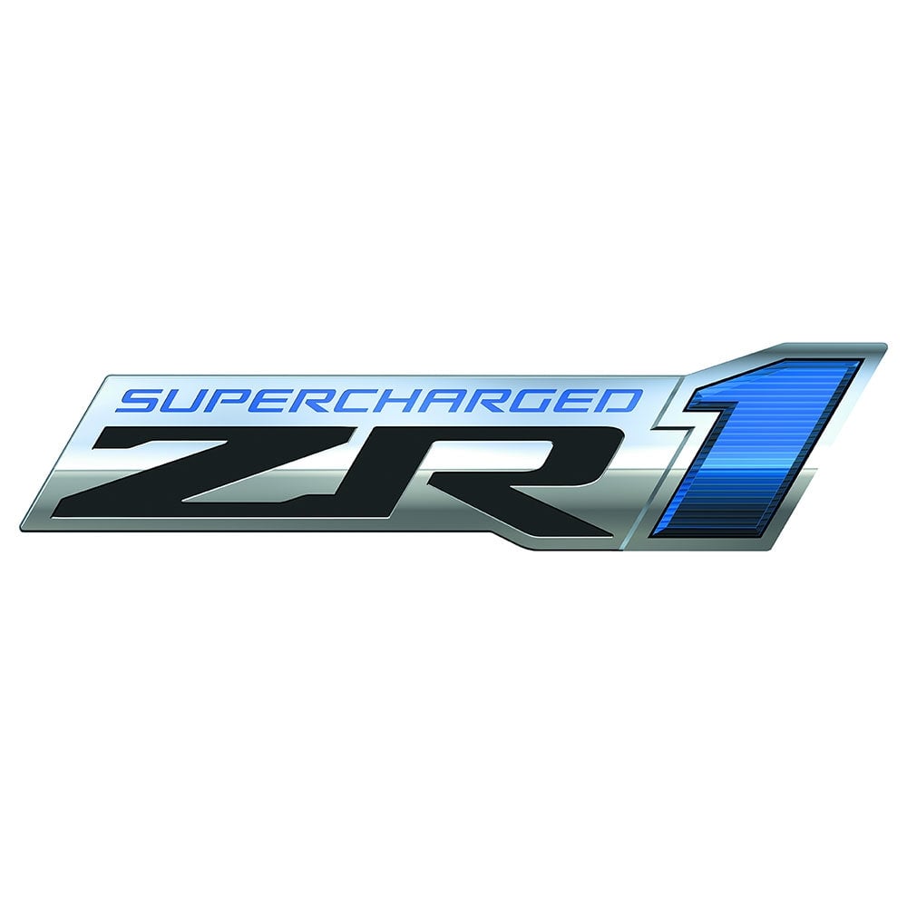 Supercharged Corvette ZR1 Sign - 34" x 8"