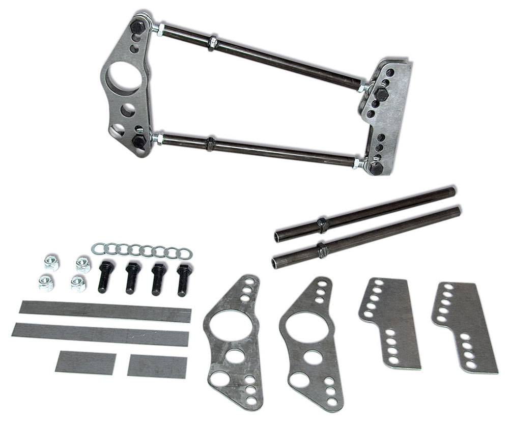 Competition Engr Four Link Kit, Standard Series, Weld-On, Brackets/Hardware Included, Steel/Chromoly, Natural, 3" Axle Tubes, K