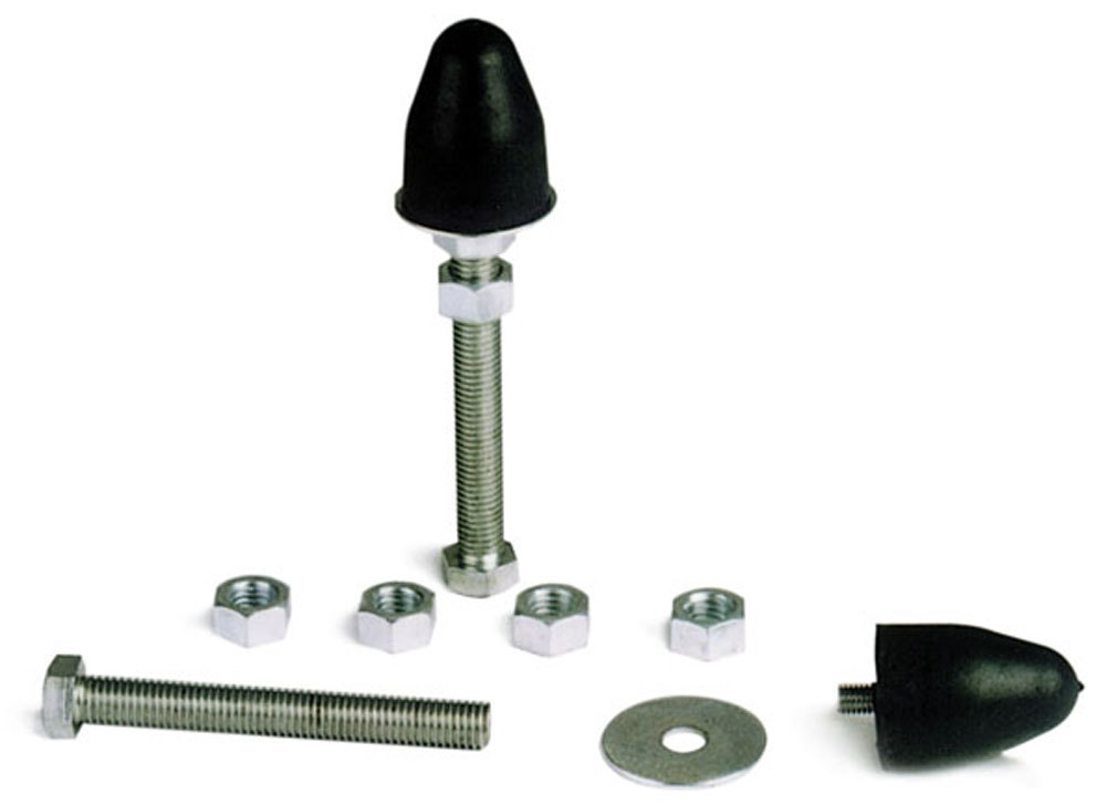 Competition Engr Suspension Travel Limiter, Bolt-On, Snubber Style, Rubber/Steel, Control Arm Front Suspensions, Kit