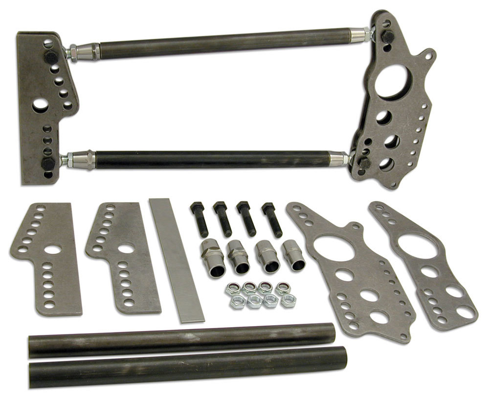 Competition Engr Four Link Kit, Magnum Series, Weld-On, Brackets/Hardware Included, Steel/Chromoly, Natural, 3" Axle Tubes, Kit