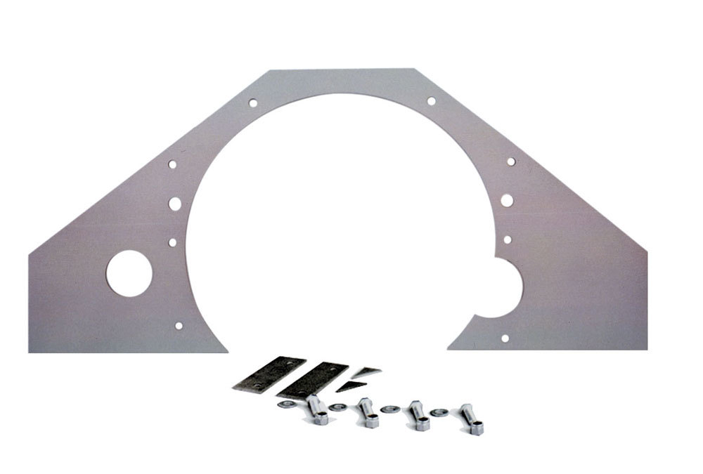 Competition Engr Motor Plate, Mid, 29-1/4 x 13-1/2 x 3/16 in, Frame Mounts, Aluminum, Chevy V6/V8, Kit