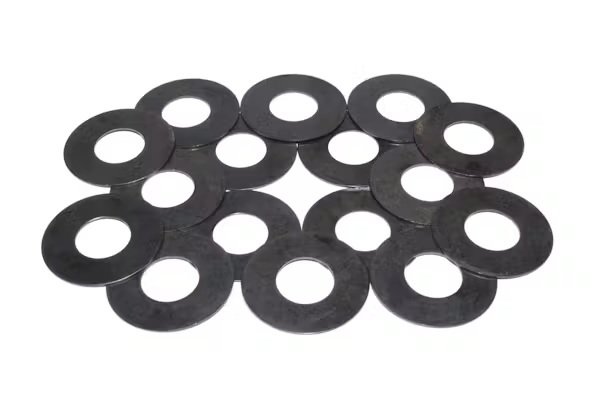 Comp Cams 0.015 in Thick Valve Spring Shim - GM LS - Set of 16 - 1.300 in OD