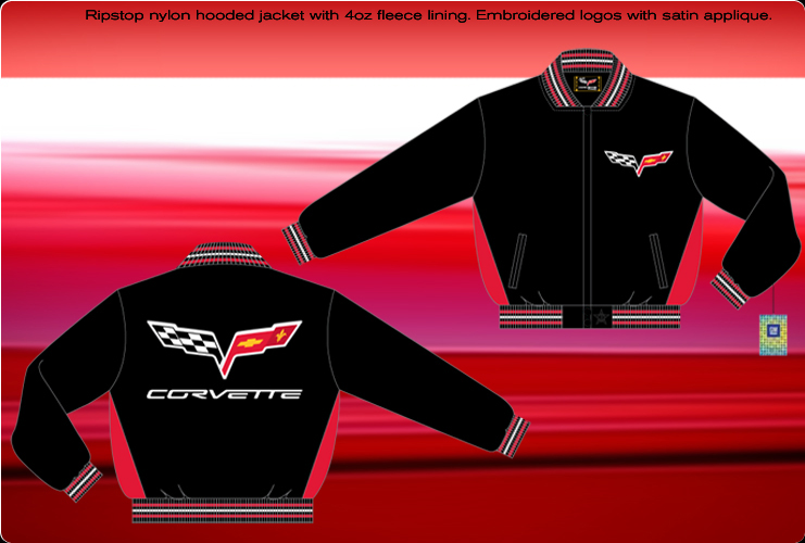 CORVETTE C6 RED//BLACK JACKET