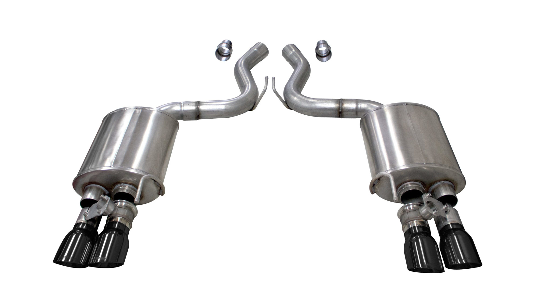 CORSA PERFORMANCE Exhaust System, Sport, Axle-Back, 3 in Dia., Dual Rear Exit, D
