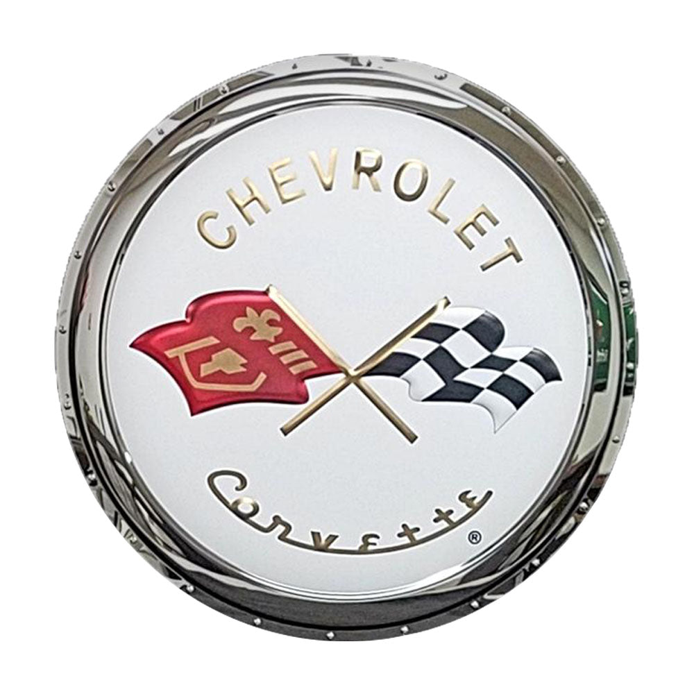 C2 Corvette Emblem Sign 1963 - 1967 Stainless Steel