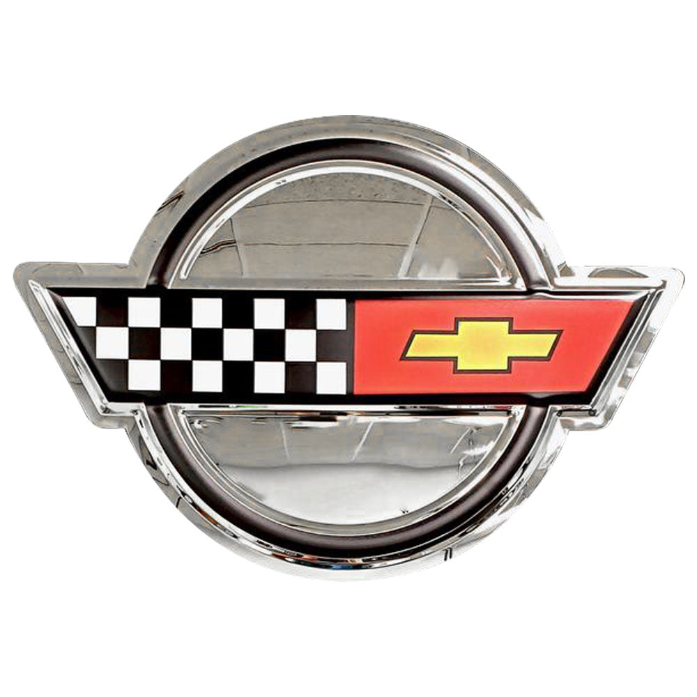 C4 Corvette Emblem Sign 1984 - 1996 Stainless Steel