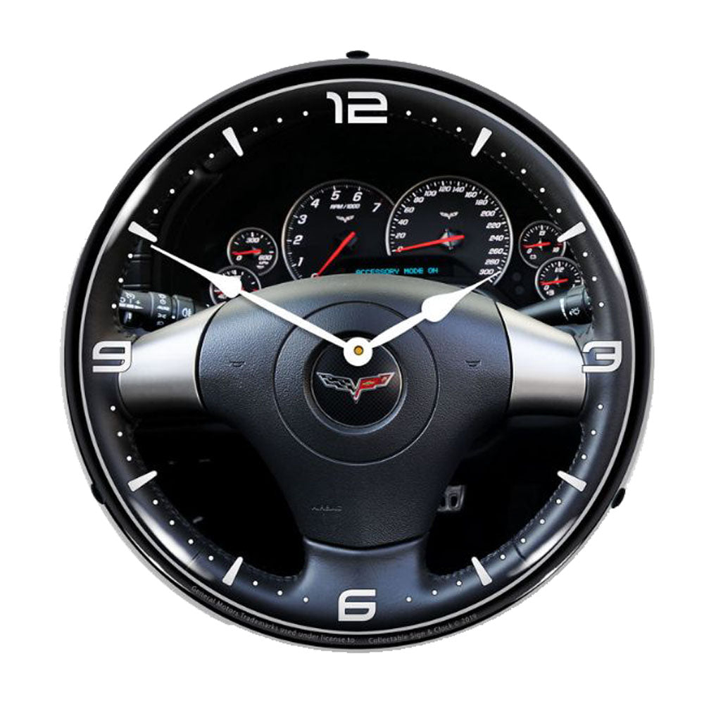C6 Corvette Dash LED Clock 14"
