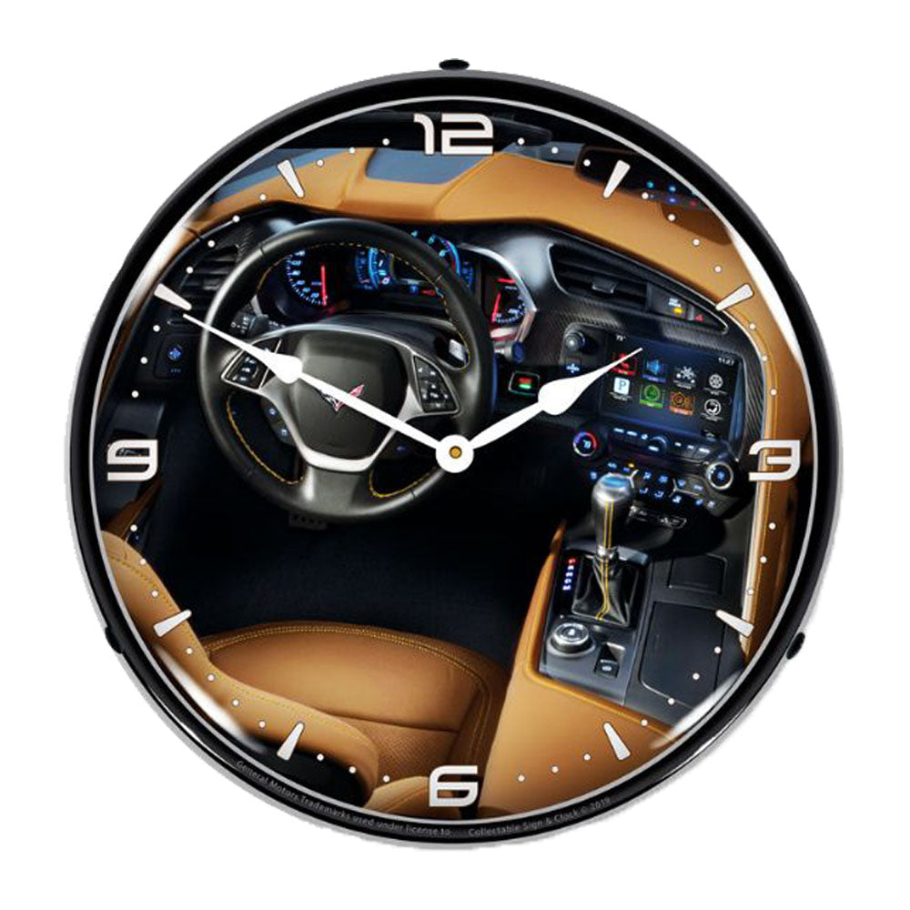 C7 Corvette Dash LED Clock 14"