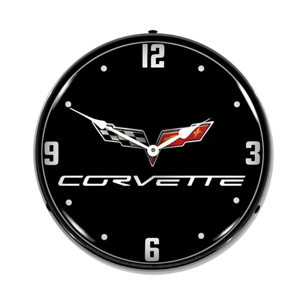 C6 Corvette LED Clock 14"