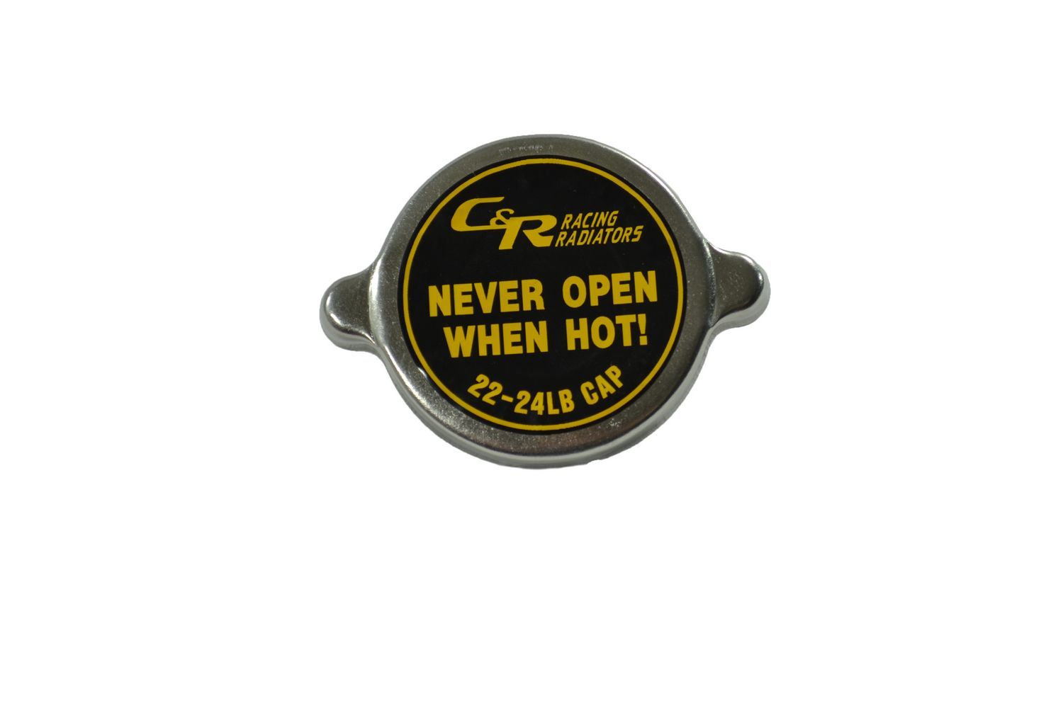 C&R Racing Radiator Cap, 22 lb, Round, Steel, Zinc Oxide, 32 mm Radiator Necks, Each
