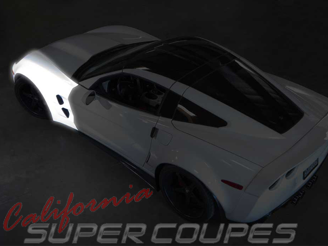 Corvette C6 ZLR Super Wide ZR1 Style Front Fenders w/ Liners by CSC, 1.5 wider per side