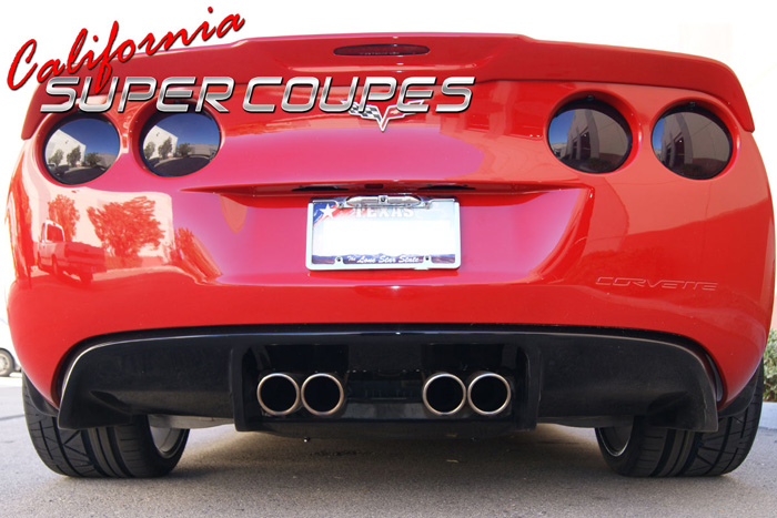 C6 Corvette Exhaust Diffuser V2 (Use with 4 Exhaust), California Super Coupes
