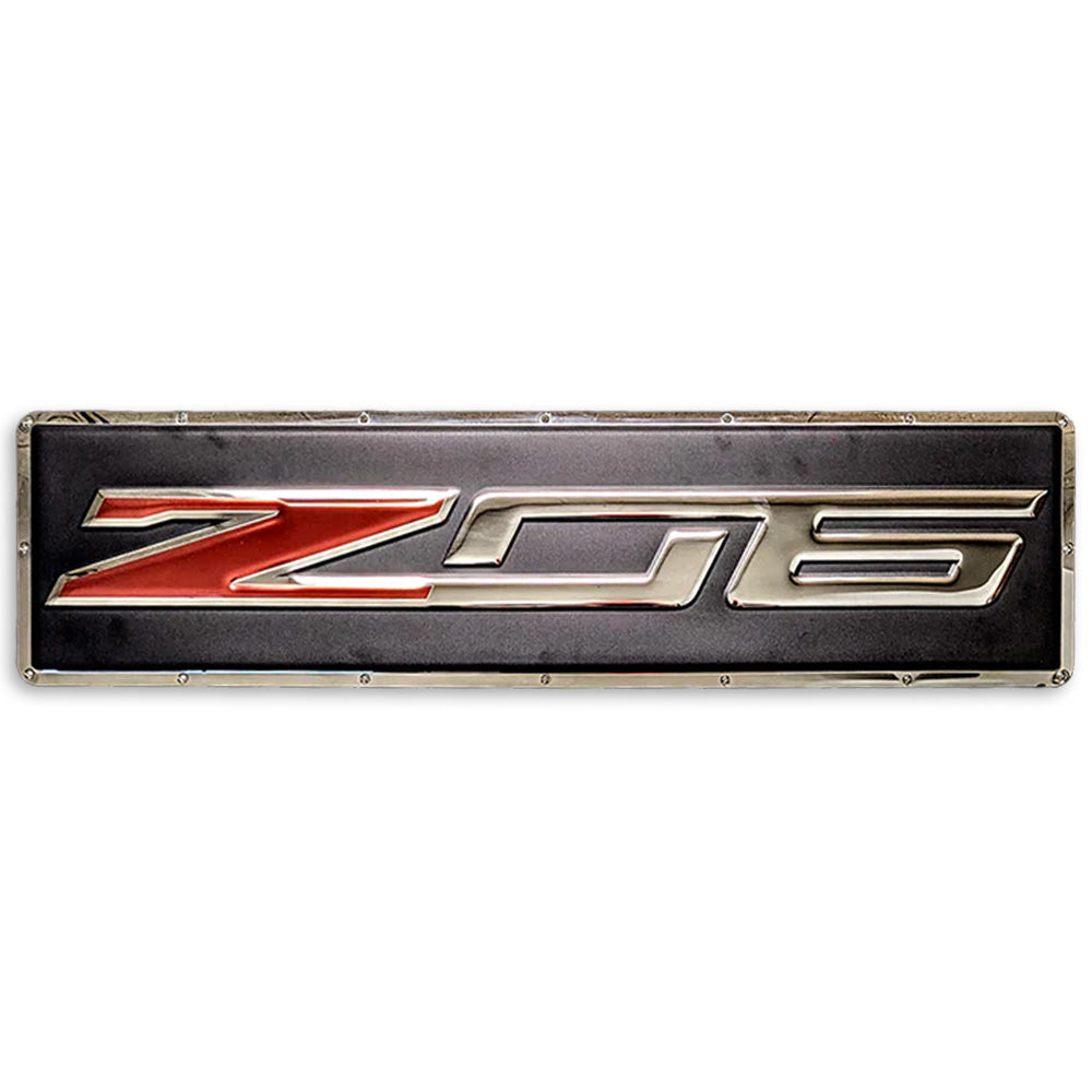 C7 Corvette Z06 Metal Sign Stainless Steel