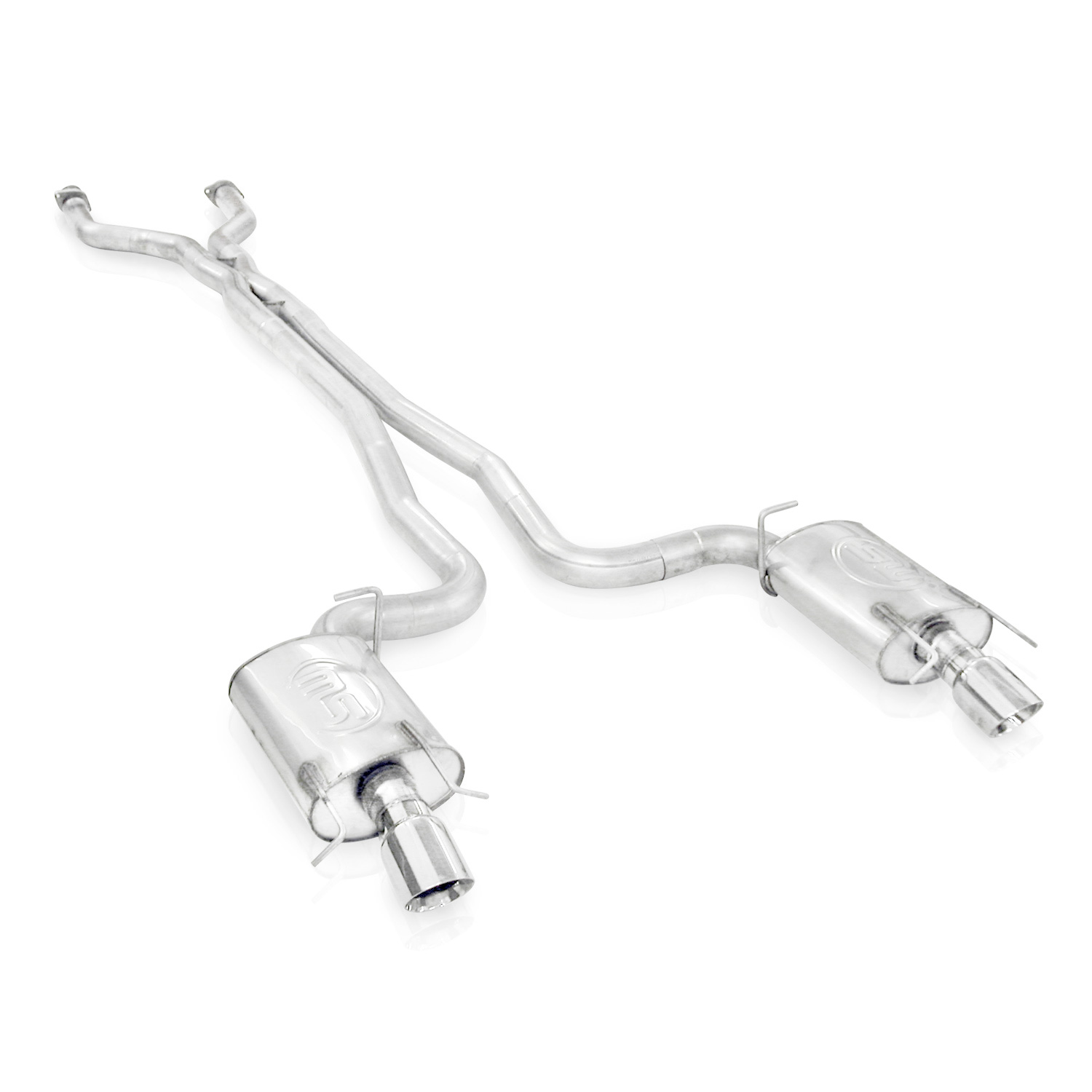 2009-2015 Cadillac CTS-V Sedan LSA 6.2L SW Catback Dual Turbo S-Tube Mufflers Factory Connect