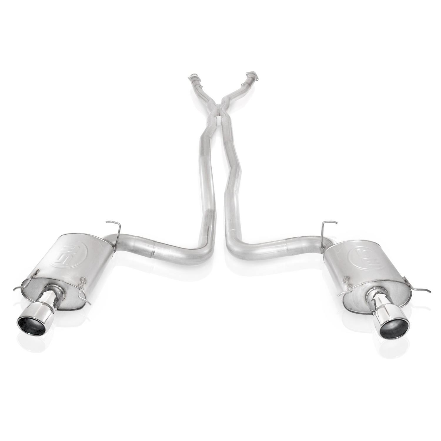 2004-2007 Cadillac CTS-V Sedan LS2/LS6 5.7L, 6.0L SW Catback Dual Turbo Chambered Mufflers X-Pipe Factory Connect