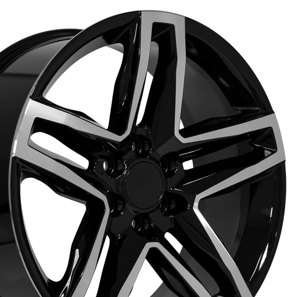 22" Replica CV34B fits Chevrolet Silverado 22x9 Gloss Black