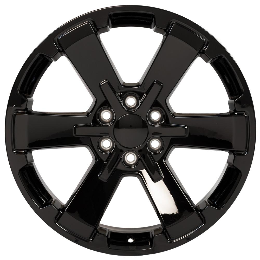 22" Replica Wheel fits Chevy Silverado,  CV41 Black 22x9