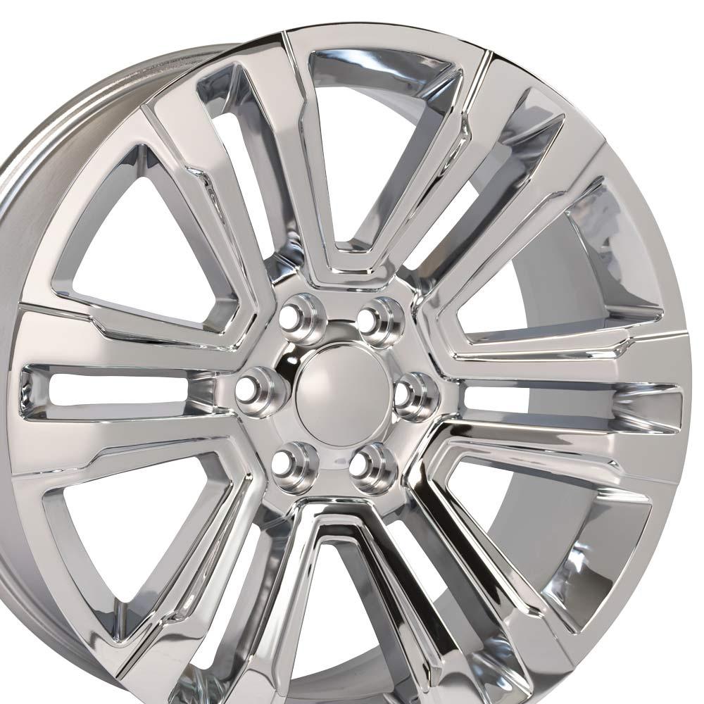 OE Wheels CV44 22x9 6x139.7 24et Chrome Wheel SS: 9507897