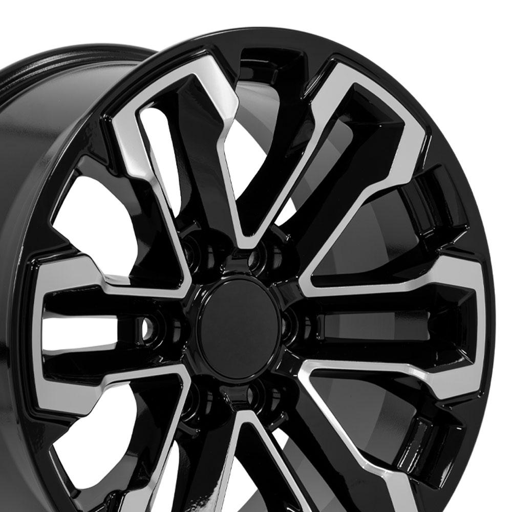 18" Replica CV69 fits Chevrolet Silverado 18x8.5 Gloss Black