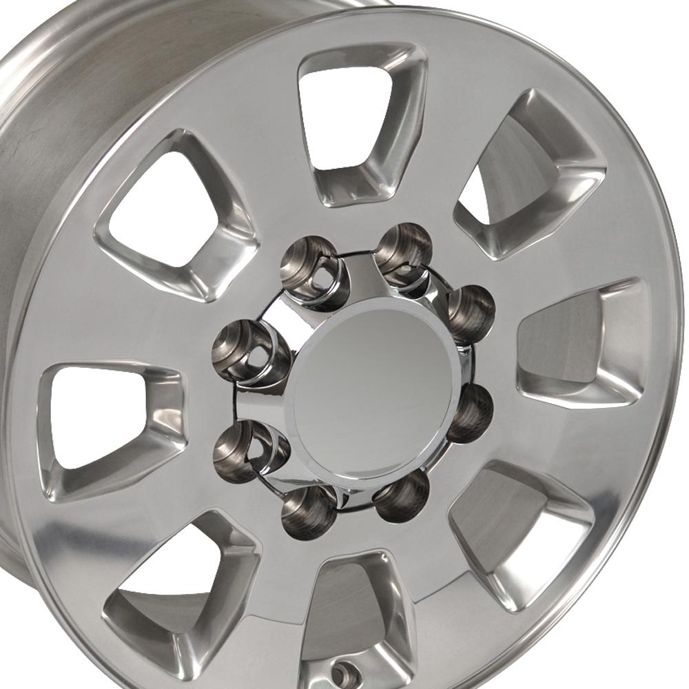 18" Replica Wheel fits GMC Sierra,  CV75B Polished 18x8