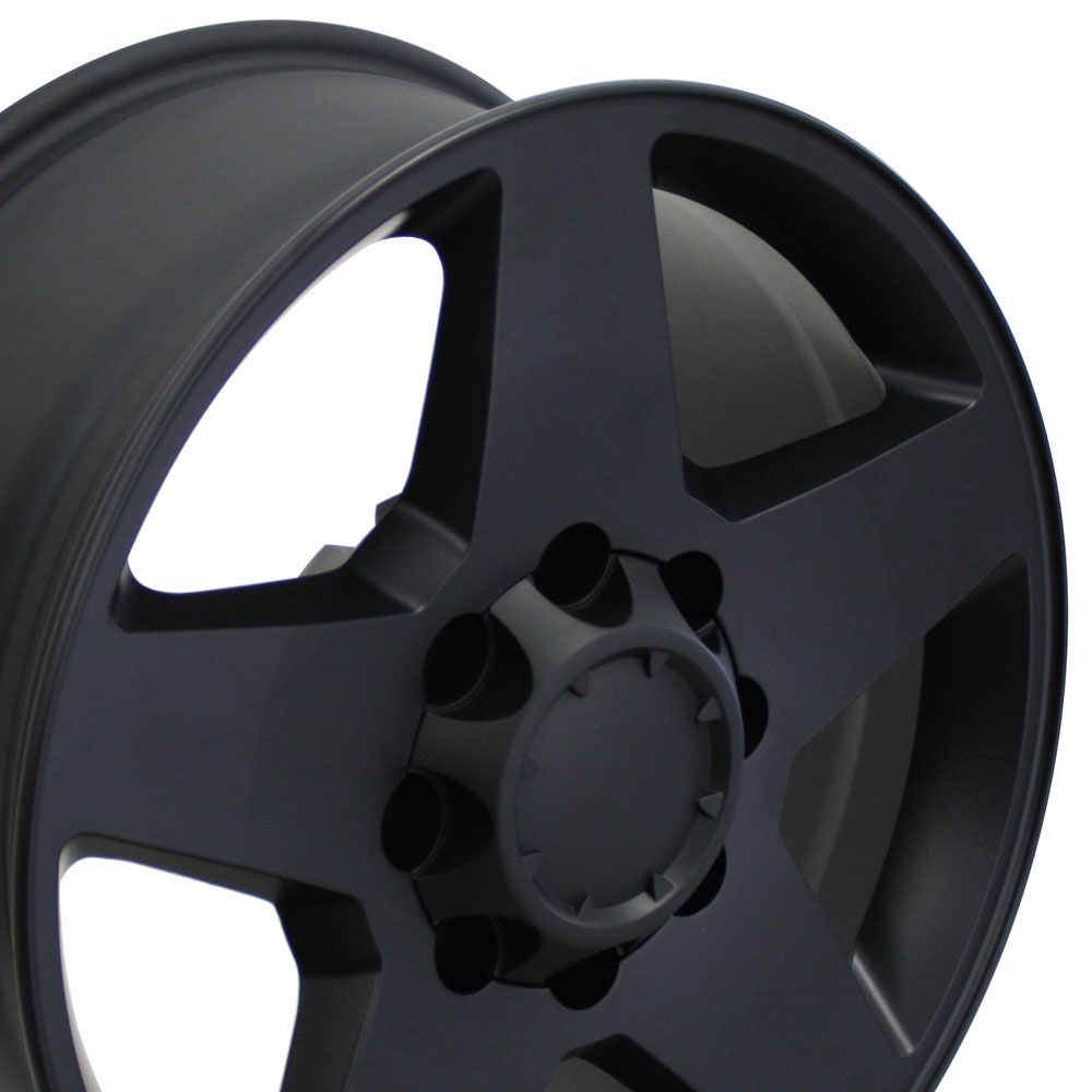 20" Fits Chevrolet,  Silverado Style Replica Wheel,  Satin Black 20x8.5