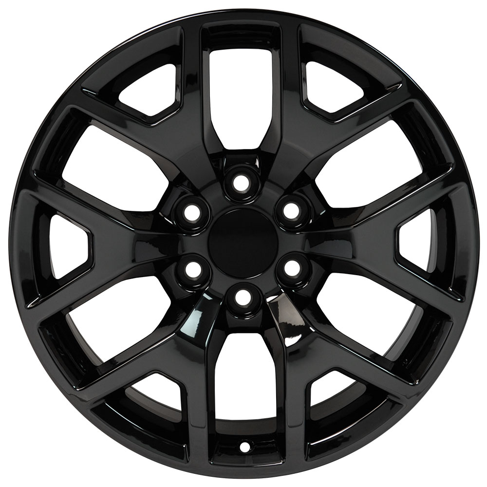 20" fits GMC,  Sierra Replica Wheel,  PVD Black Chrome 20x9