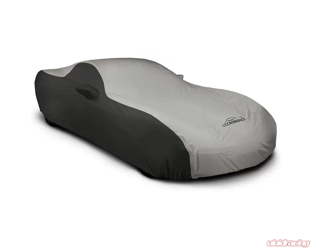 Coverking CVC3SP298 Stormproof 2-Tone Black Sides Gray Center Class 3 Custom Car Cover Chevrolet Corvette C8 Stingray 2020-2024