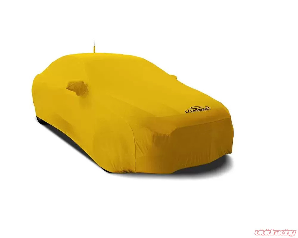 Coverking CVC3SS99 Coverking Satin Stretch Velocity Yellow Class 3 Custom Car Cover Chevrolet Corvette C8 Stingray 2020-2024