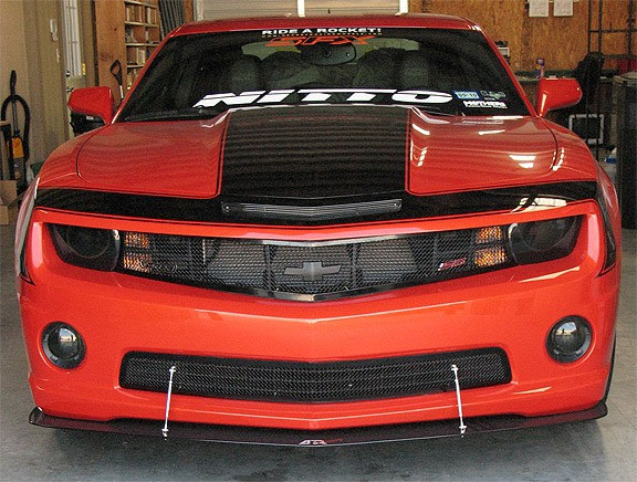 Camaro SS Carbon Fiber Front Wind-Splitter w Rods