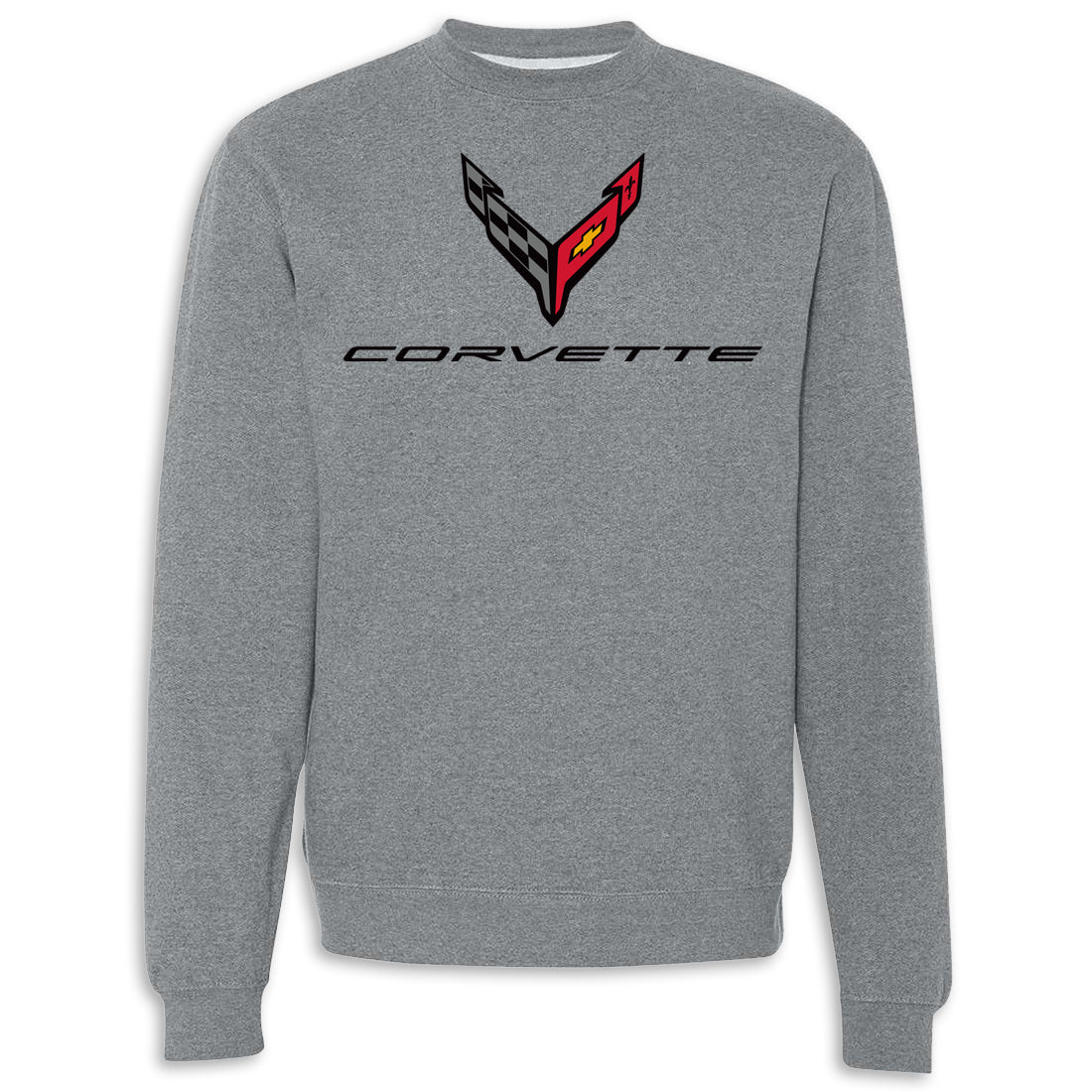 C8 Corvette Crewneck Fleece Gunmetal Heather