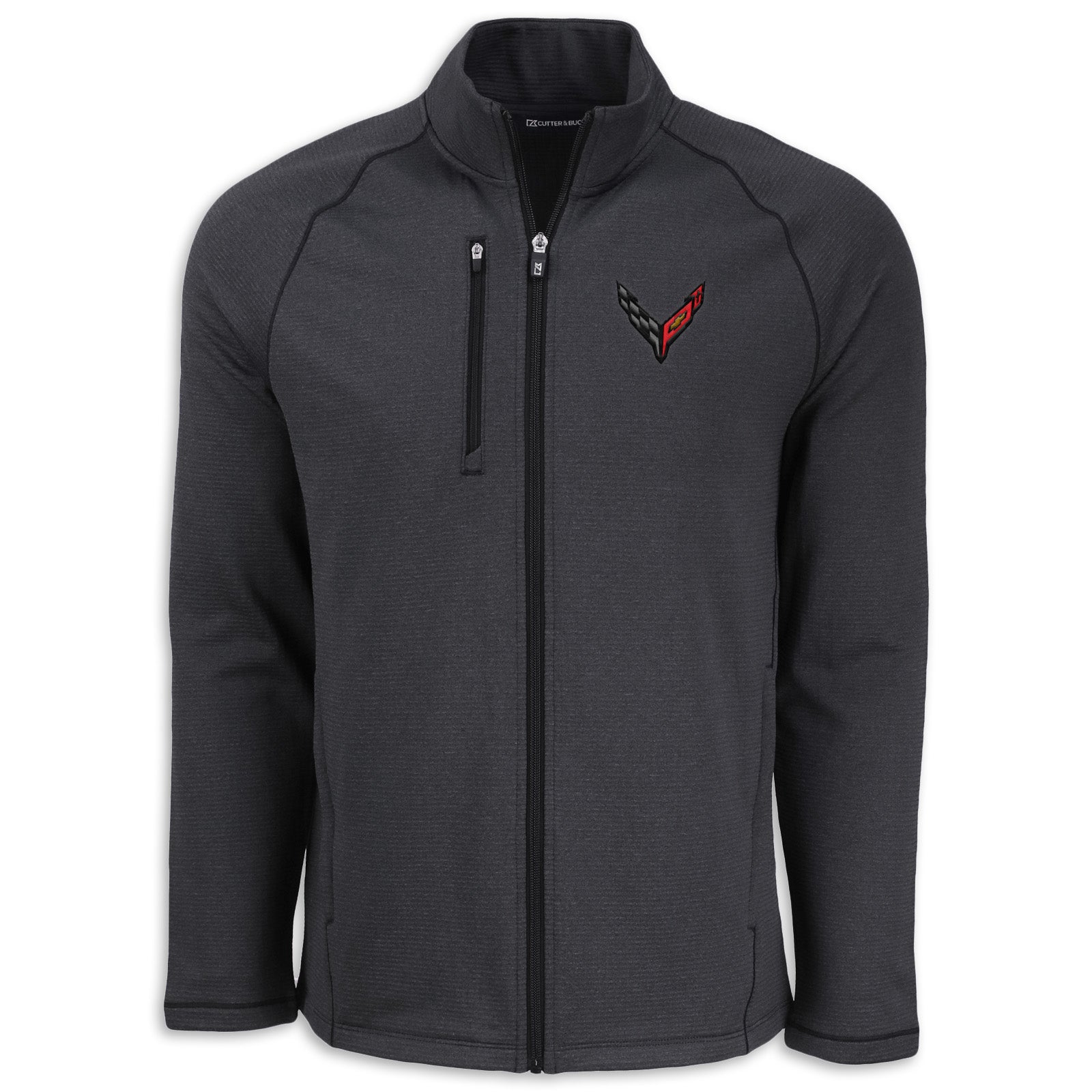 C8 Corvette Men’s Full-Zip Jacket | Black Heather