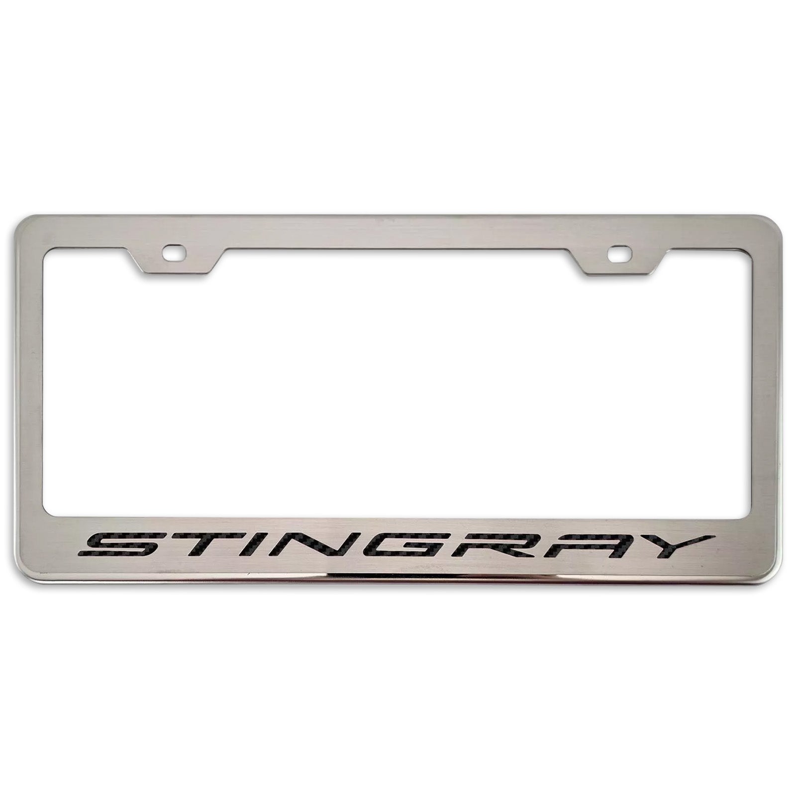 C8 Corvette Stingray License Plate Frame 5 Available Colors Stainless Steel