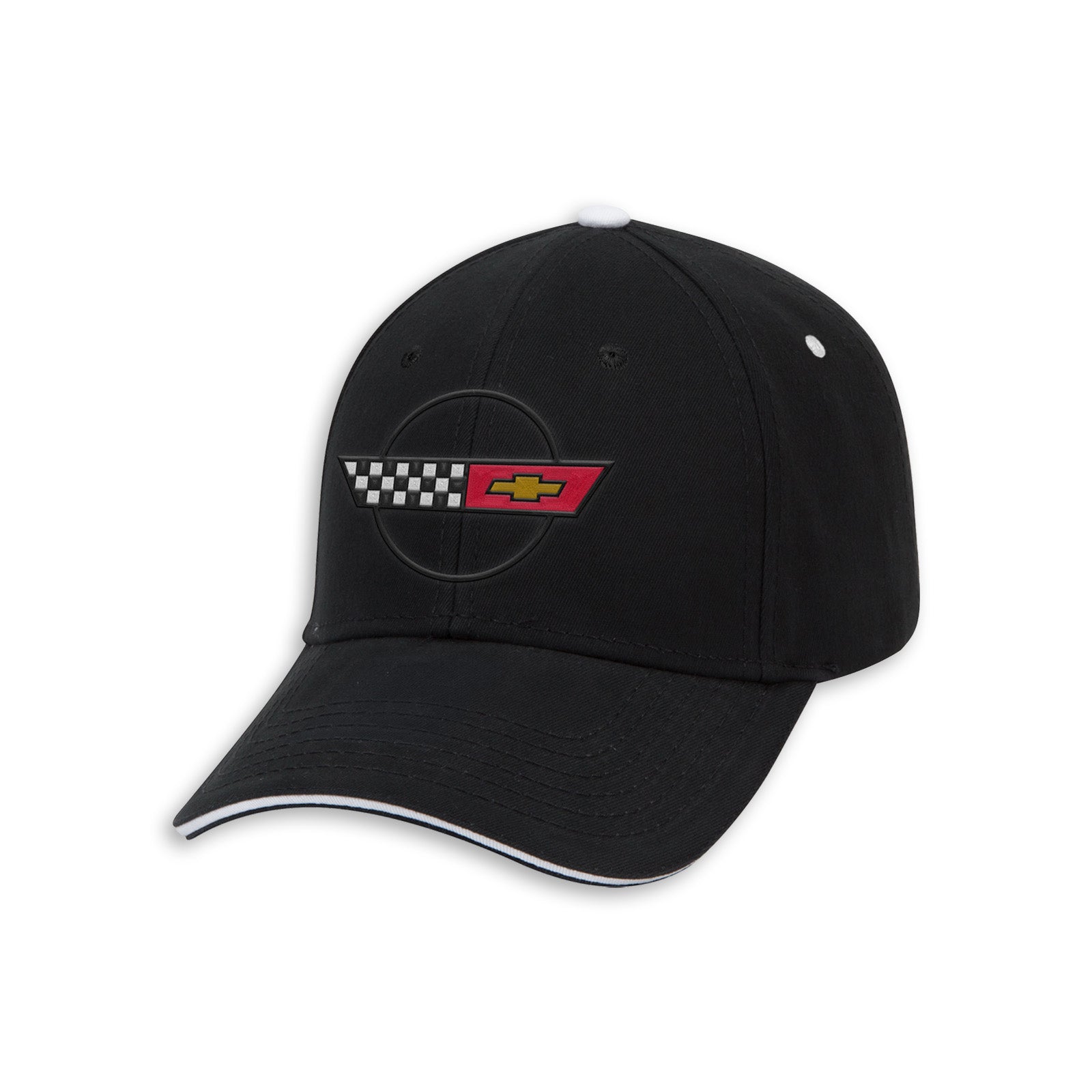 C4 Corvette Heritage Cap - Black/White Cotton