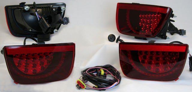 2010-13 Camaro LED Tail Lights with Custom Functions, SS and V6 Application