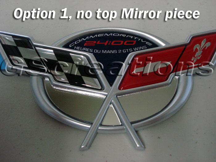 C5 Lemans Commemorative Mirror Emblem Inserts