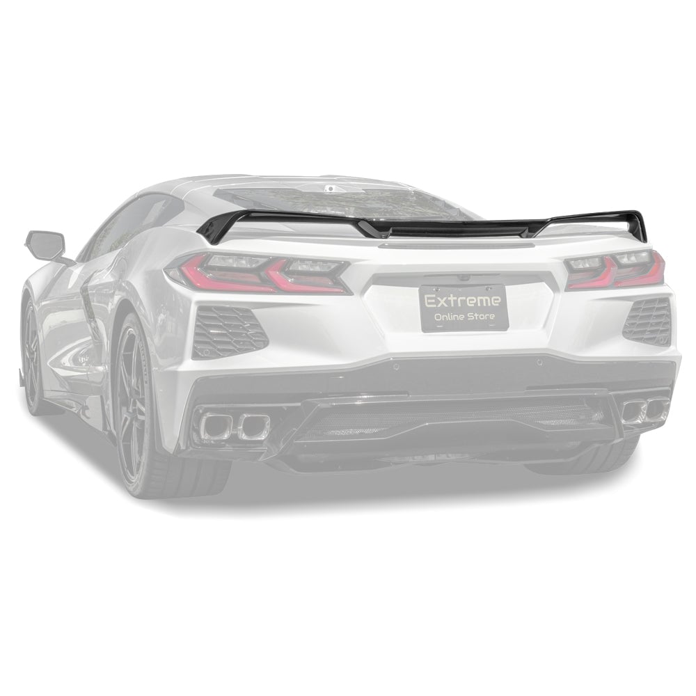 EOS Z51 Wickerbill Package C8 Corvette - Unpainted Black, W/O Add-On Wickers