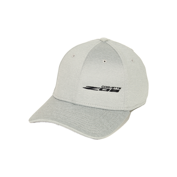 C8 Z06 Corvette Script Hat / Cap, Grey Heathered
