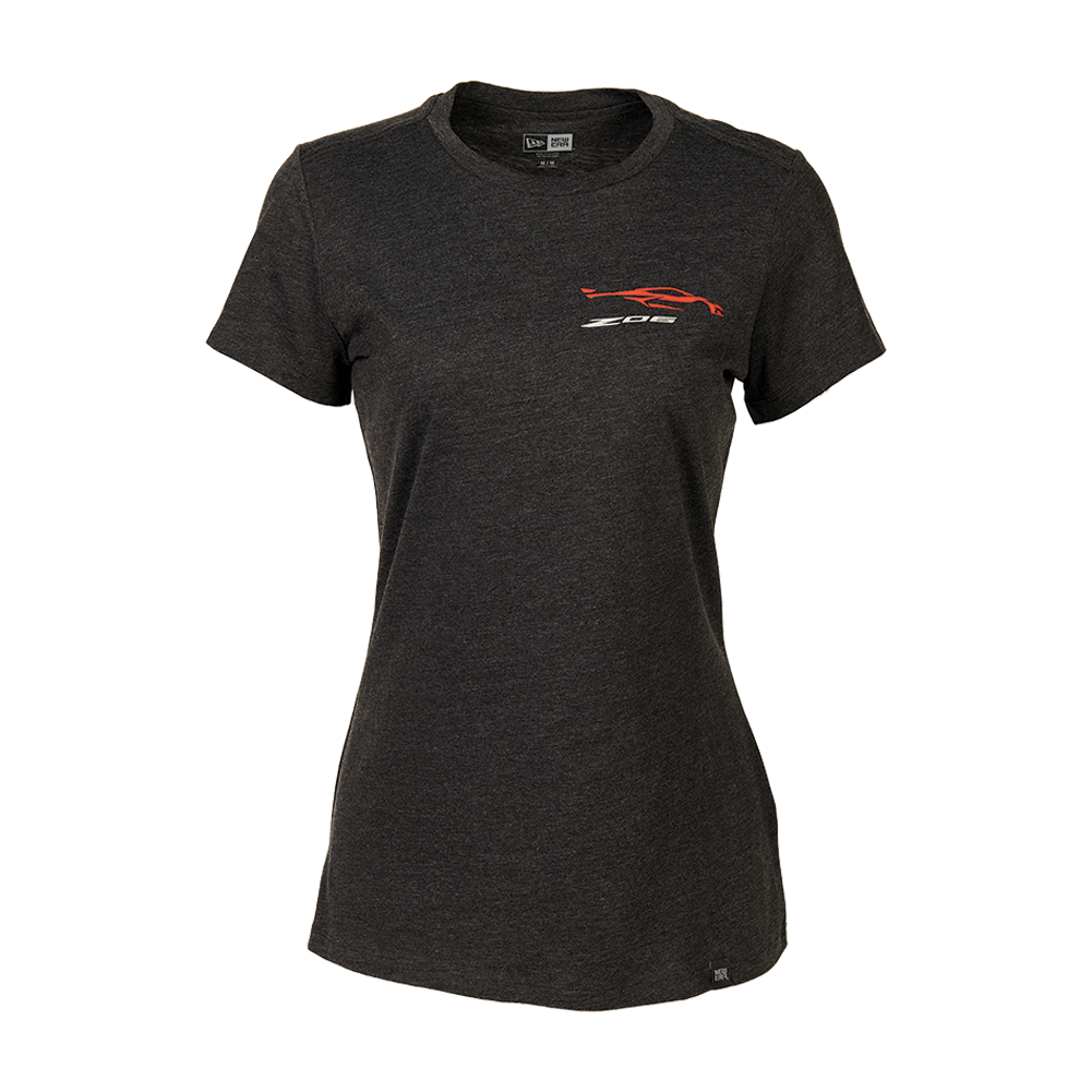 C8 Corvette Z06 Gesture T-Shirt, Women's, Heather Black