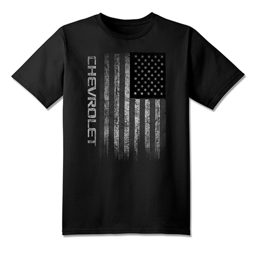 Chevrolet Distressed Usa Flag T-Shirt