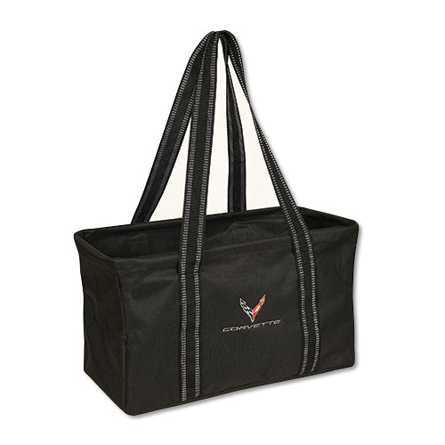 C8 Corvette, Next Generation C8 Corvette Flag Logo Emblem, UTILITY TOTE BAG